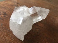 Quartz Crystals, Large, Sold As Pair, With Clear and Opaque Wands