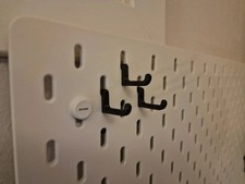 x20 IKEA SKADIS Hooks/Black or White