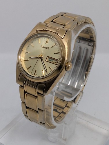 Seiko gold tone - seiko, sunburst