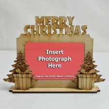 Wooden MDF Christmas Photo