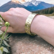Handmade Brass Cuff Bracelet