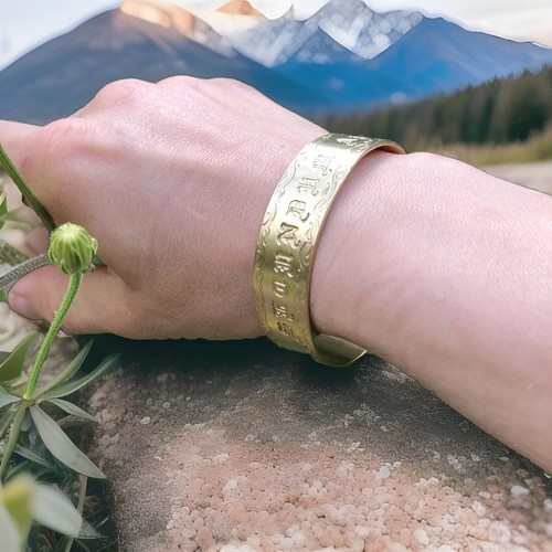 Handmade brass cuff - brass, bracelet