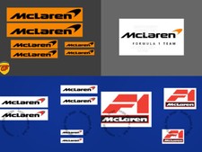 McLaren F1 Logo Stickers Vinyl Decals 1963-2025 Lando Norris - Scuderia GP