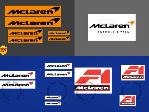 Mclaren logo stickers vinyl - f1,