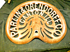 VINTAGE   RARE   PARLIN & ORENDORF CANON TRACTOR IMPLEMENT  SEAT CAST IRON  FARM