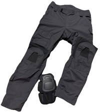 Unworn Crye Precision G2 Field Combat Trousers Black UKSF Police 34" & Knee Pads