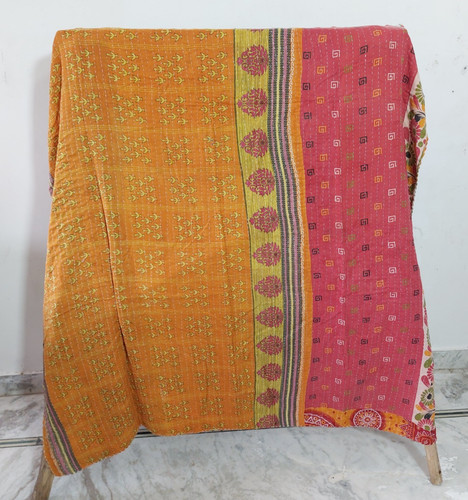Kantha quilt indian handmade - kantha,