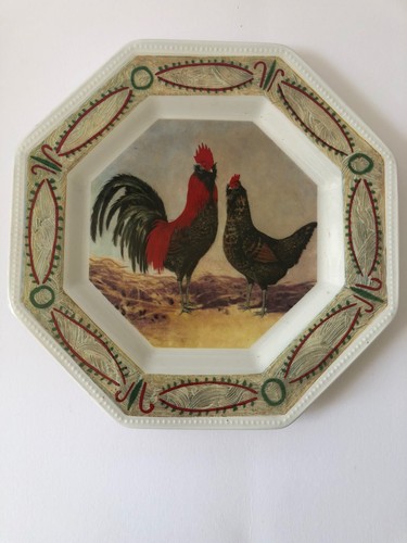 Cockerel collection plate - cockerel,