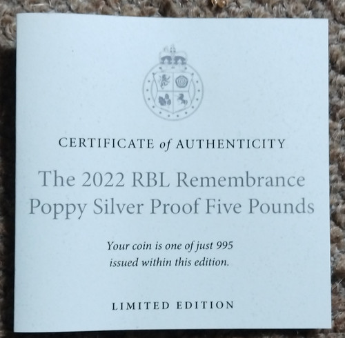 2022 rbl remembrance poppy - 2022,