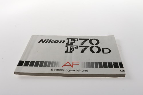 Nikon f70 f70d manual - f70, /