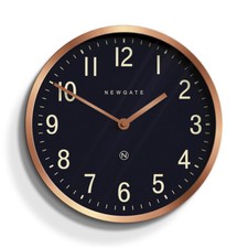 Newgate® Master Edwards Wall Clock Copper Contrast Petrol Blue Arabic Dial