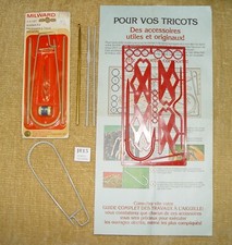 Vintage MILWARD KNITTERS KIT #A1227 plus PLASTIC KIT ON SPRUES w/INSTR in FRENCH