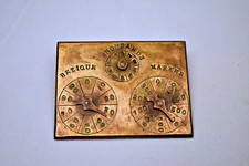 Antique brass bezique marker - antique,