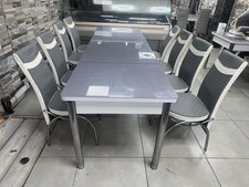 Dining Table and Chairs Set 6