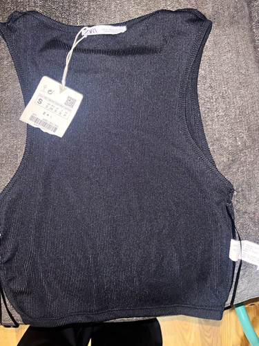 Zara women black ribbed - women's,