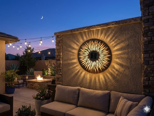 Large solar sun wall - wall, art