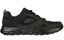SKECHERS MENS BLACK TRAINERS