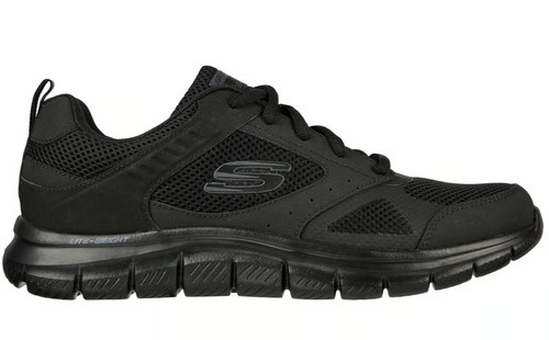 Skechers mens black trainers - skechers,