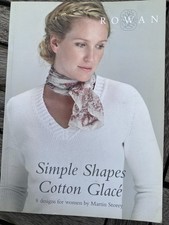 Rowan Simple Shapes Cotton Glace 8 Designs for Women Martin Storey Sweater, Wrap