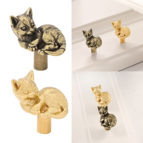 Cat style brass door - brass,