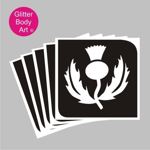 Thistle glitter tattoo - 25,