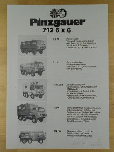 Steyr puch pinzgauer 712 6x6 - pinzgauer,