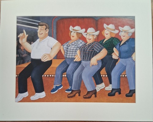Beryl cook mounted print - beryl,