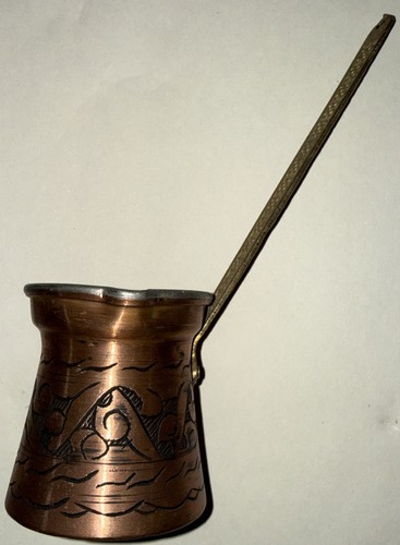 Vintage copper turkish coffee - turkish,