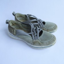 Earth Spirit Womens Slip-on Trainers Grey Suede UK 5 EUR 38 Shoes Ladies Laces