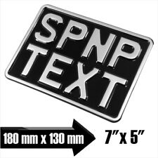 7x5 Black Silver Show Pressed Number Plate Novelty Kids Car Motorcycle Motorbike