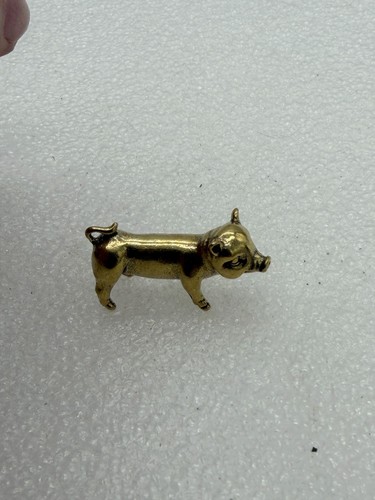 Miniature brass pig piglet - miniature,