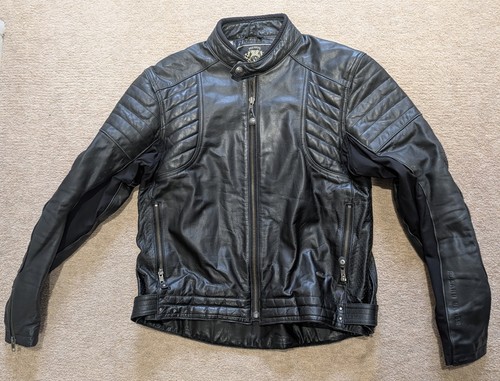 Roland sands gem black leather - black,