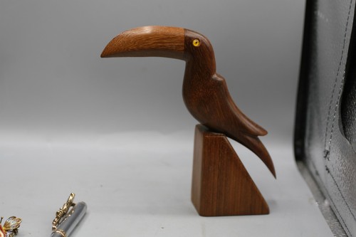 Hand carved wooden - carved, toucan