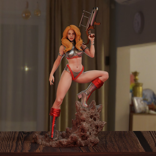 Barbarella printed model - barbarella, 3d