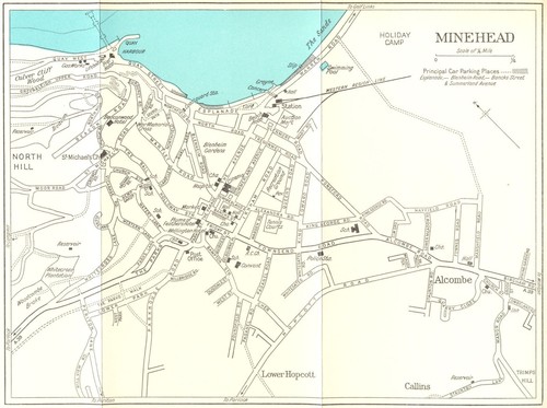 Minehead vintage town city - minehead, town/city