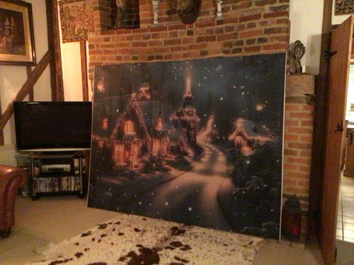 Christmas scene setter wall - scene,