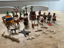 Playmobil Vintage Cowboy And Accessories Bundle From 1990s