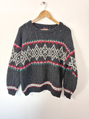 Vintage jumper grey 100 - vintage, 100%