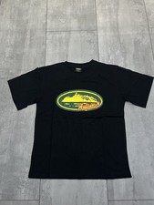 Corteiz Aufentic T-shirt Black/Green Size Small Brand New