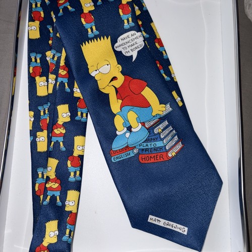 Vintage bart simpson necktie - simpson,