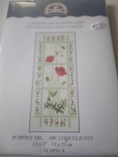 DMC Poppies ABC counted Cross