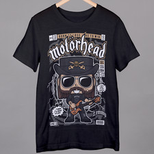 Motorhead Lemmy Black Soft T-Shirt Ringspun Cotton Eco Ink S to 4XL