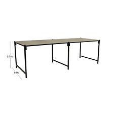 0.9M (3') Wide 3.7M - 4.3M Long Steel Framed Strong Portable Market Stall Table 