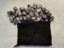 Amethyst rune stones - amethyst,