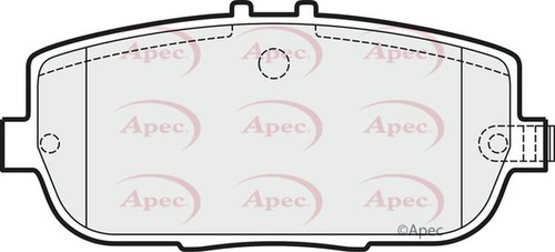 Apec brake pads rear - apec,