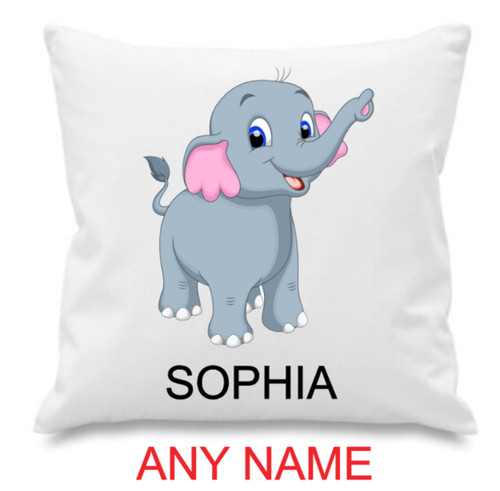 Personalised elephant cushion - personalised,