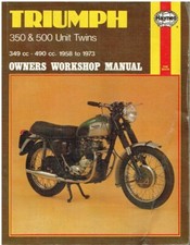 TRIUMPH 3TA 5TA TIGER 90 DAYTONA T100S/C/R/T (1958-73) OWNERS WORKSHOP MANUAL