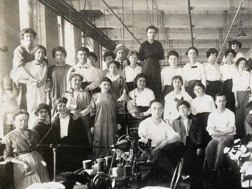 Textile workers sewing - textile,