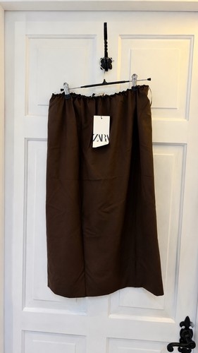 Zara brown maxi skirt size - zara,