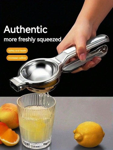 Manual aluminium citrus juicer - aluminium,